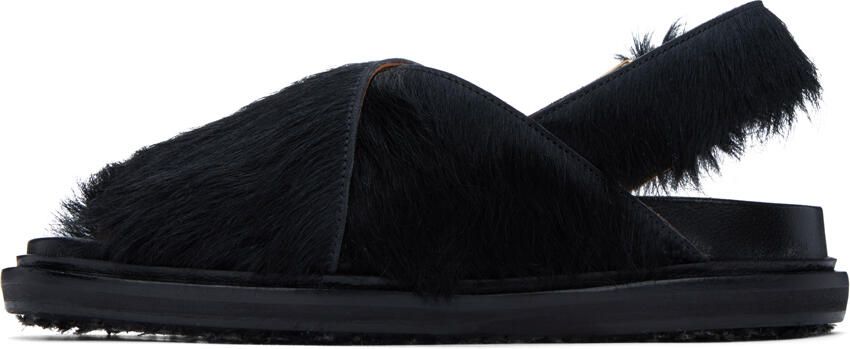 Marni Black Fussbett Sandals - Picture 3
