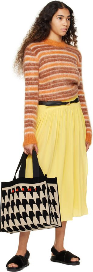 Marni Black Fussbett Sandals - Picture 4