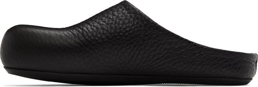 Marni Black Leather Sabot Loafers - Picture 3