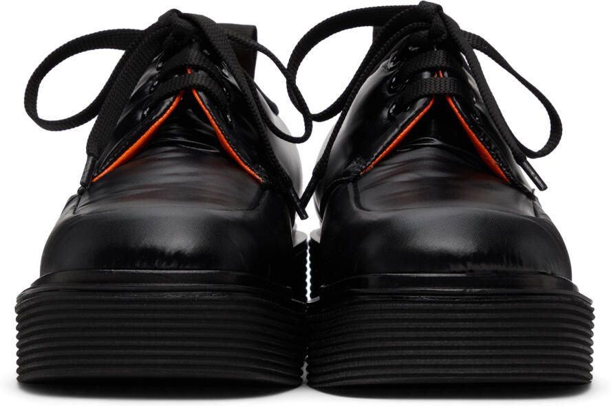 Marni Black Padded Nylon Lace-Up Derbys - Picture 3