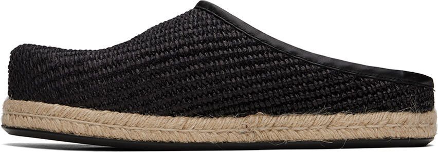 Marni Black Raffia Loafers - Picture 4