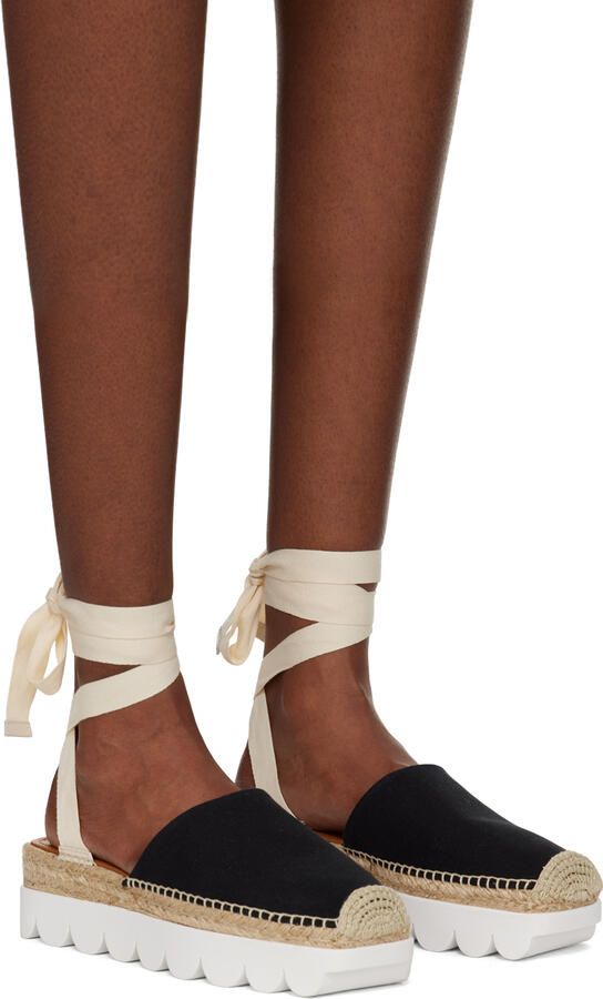Marni Black Self-Tie Espadrilles