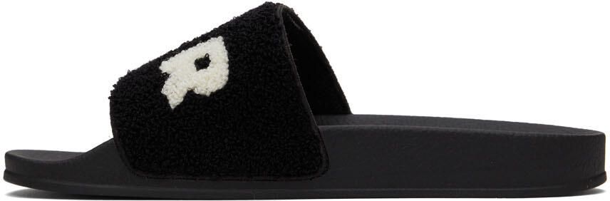 Marni Black Terrycloth Slides - Picture 4