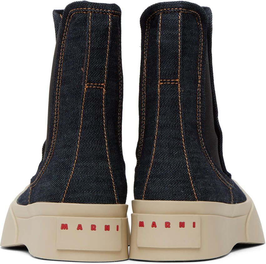 Marni Blue Denim Pablo Chelsea Boots