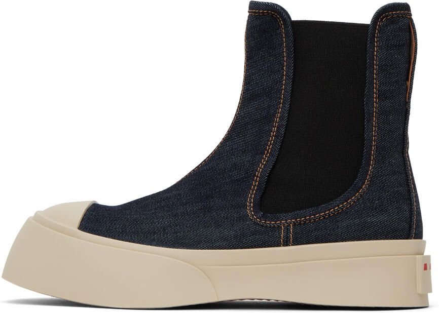 Marni Blue Denim Pablo Chelsea Boots - Picture 3