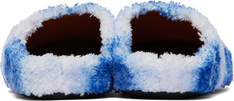 Marni Blue Fussbet Sabot Loafers