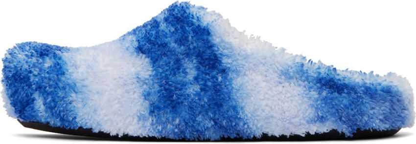 Marni Blue Fussbet Sabot Loafers - Picture 4