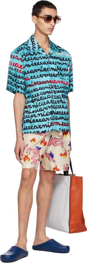 Marni Blue Fussbett Sabot Loafers - Picture 3