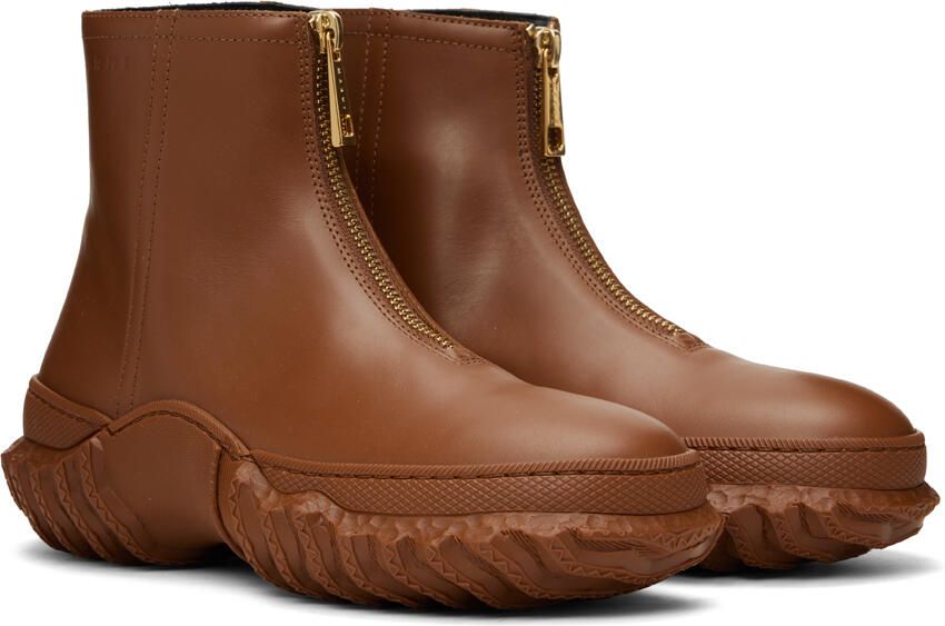 Marni Brown Zip Boots - Picture 3