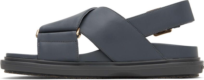 Marni Gray Fussbett Sandals - Picture 3