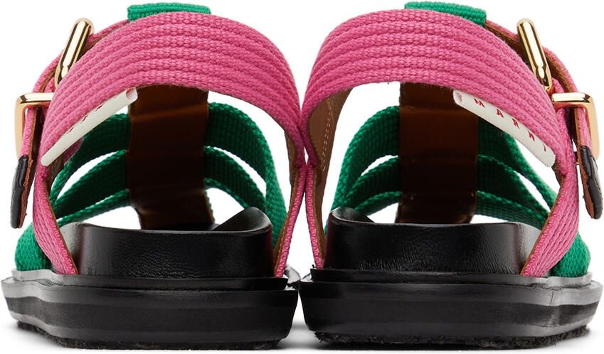 Marni Green & Pink Fishermans Fussbett Sandals - Picture 2
