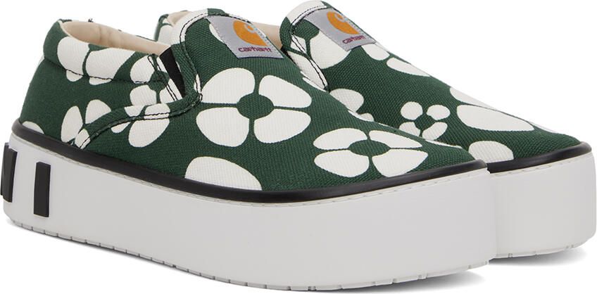 Marni Green Carhartt WIP Edition Sneakers