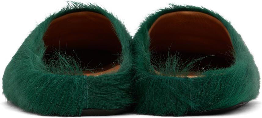 Marni Green Fussbett Sabot Loafers