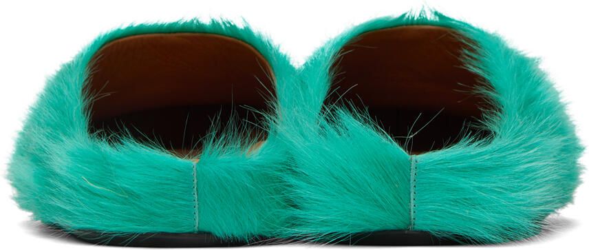 Marni Green Fussbett Sabot Loafers