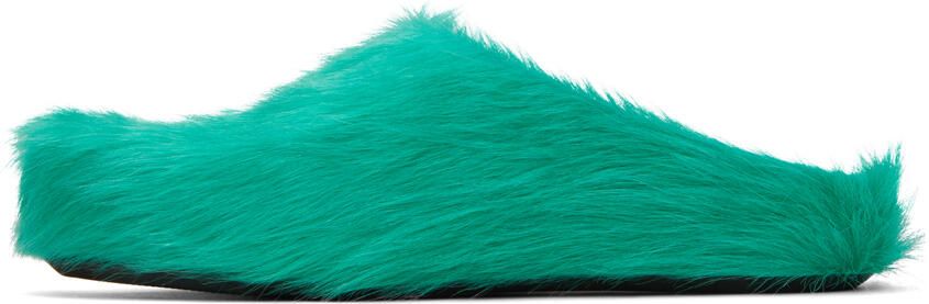 Marni Green Fussbett Sabot Loafers - Picture 3