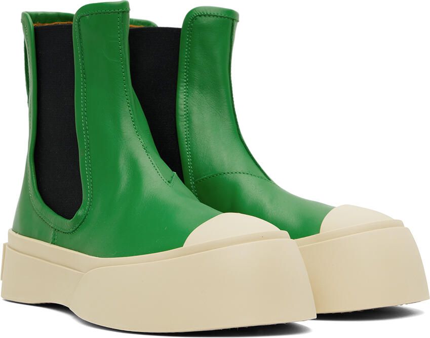 Marni Green Pablo Chelsea Boots - Picture 2
