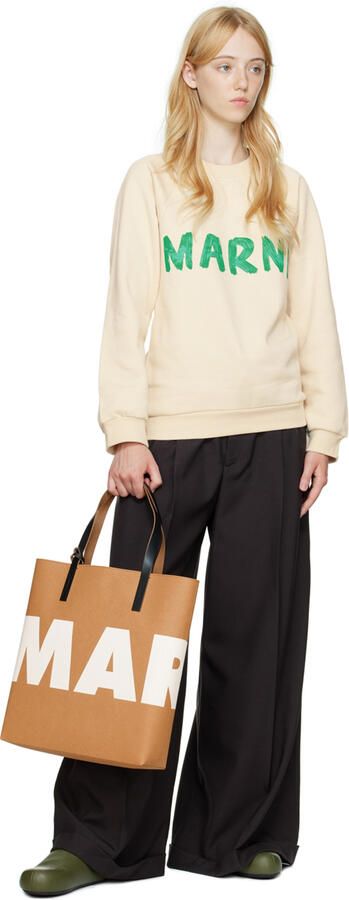 Marni Khaki Fussbett Sabot Loafers - Picture 3