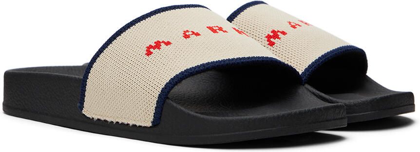 Marni Kids Beige Logo Sandals - Picture 2