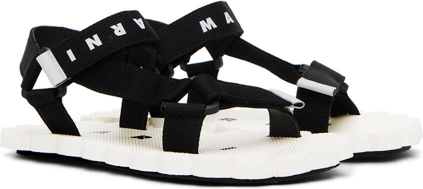 Marni Kids Black Trekking Sandals - Picture 2