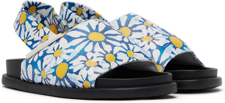 Marni Kids Blue Floral Sandals - Picture 2