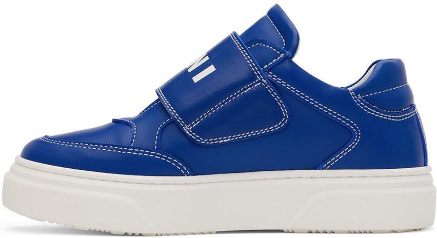 Marni Kids Blue Velcro Sneakers - Picture 3