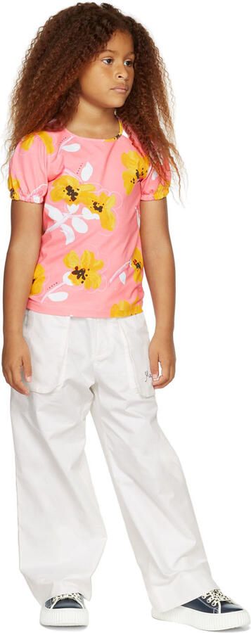 Marni Kids Navy Logo Lace Sneakers - Picture 3