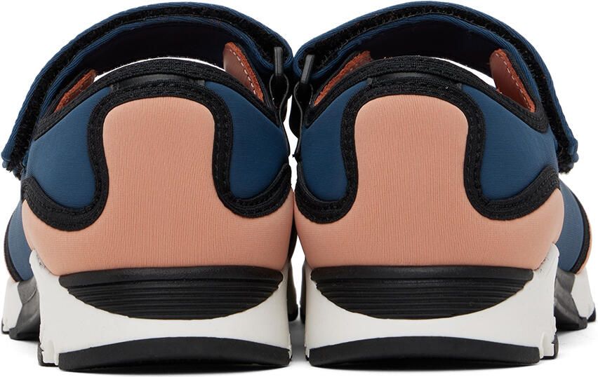 Marni Kids Pink & Navy Velcro Scuba Sneakers