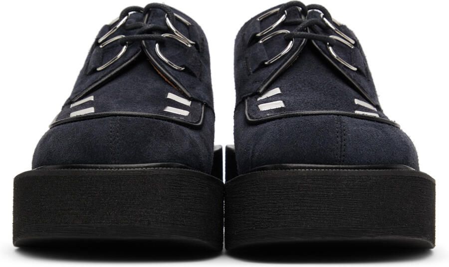 Marni Navy Suede Creeper Derbys