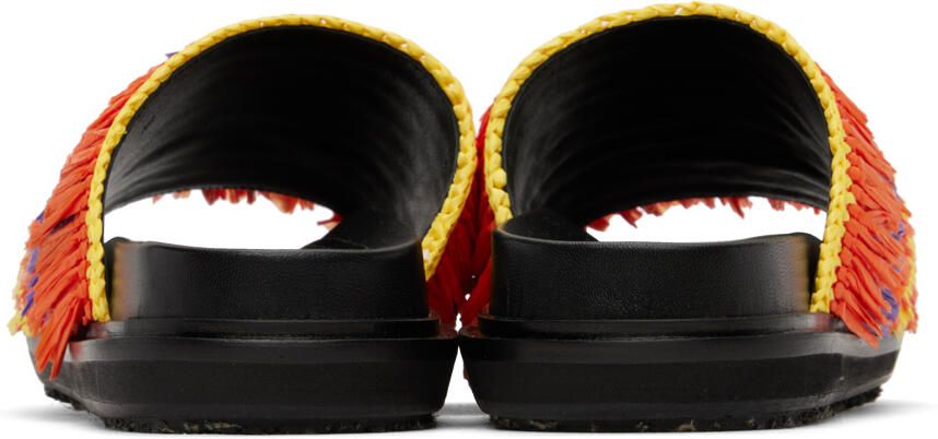 Marni Orange & Yellow Fussbett Sandals - Picture 4