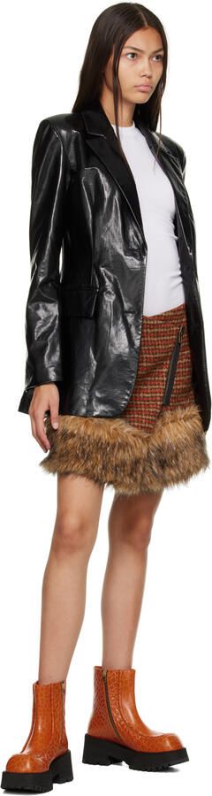 Marni Orange Zip Boots - Picture 4