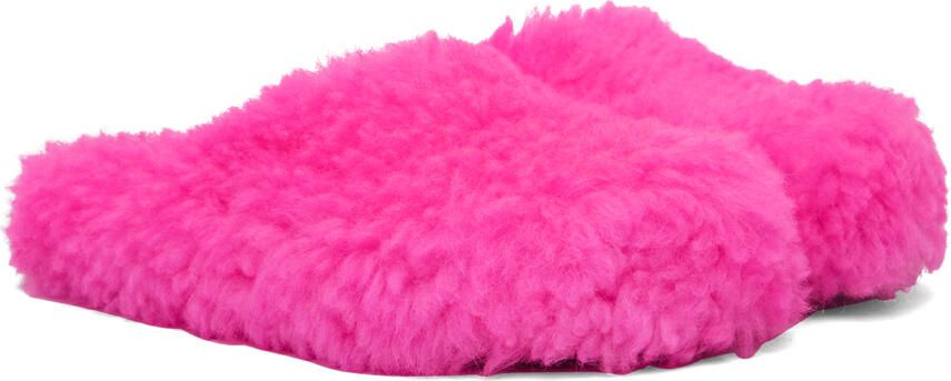 Marni Pink Fussbett Sabot Loafers