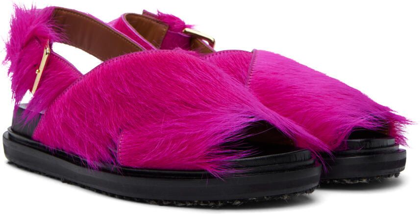 Marni Pink Fussbett Sandals - Picture 2