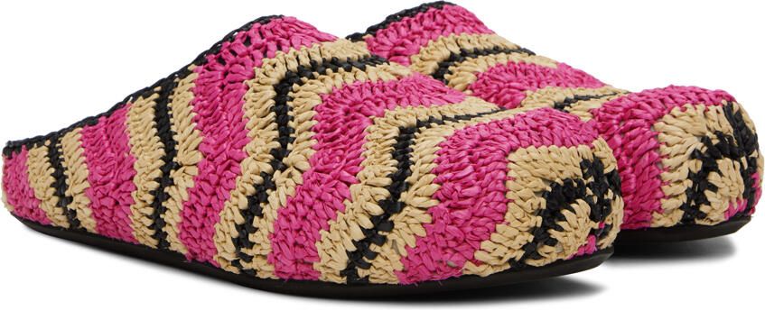Marni Pink No Vacancy Inn Edition Fussbett Loafers - Picture 2