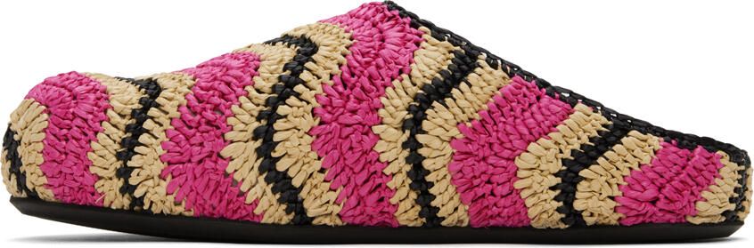 Marni Pink No Vacancy Inn Edition Fussbett Loafers - Picture 4