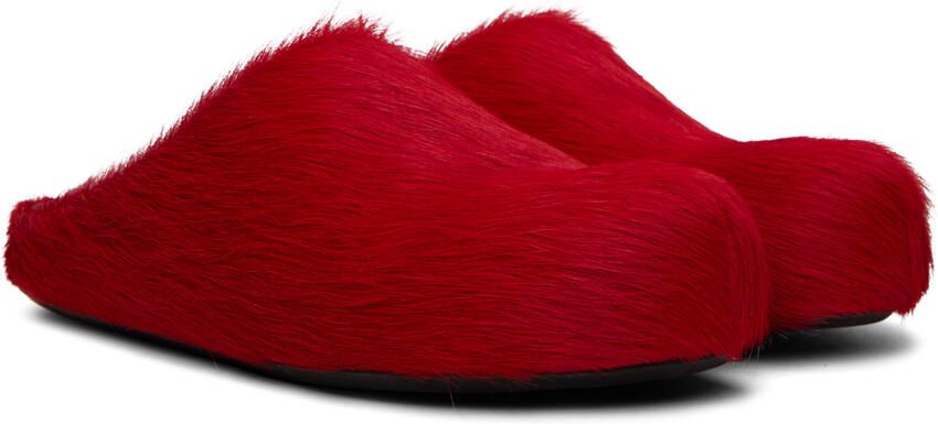 Marni Red Fussbett Sabot Slippers - Picture 2