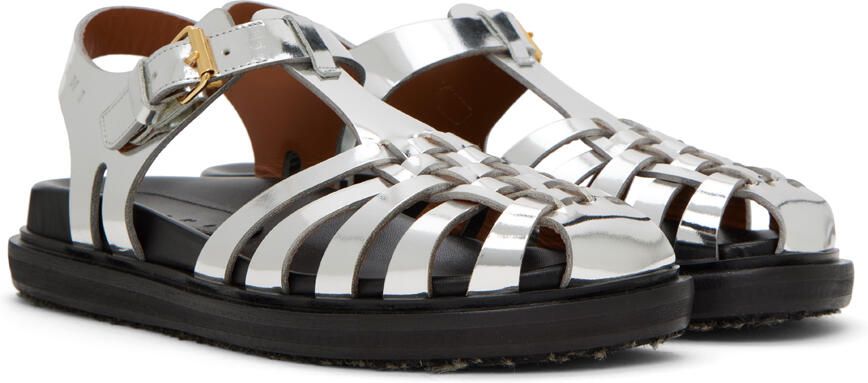 Marni Silver Fisherman's Sandals