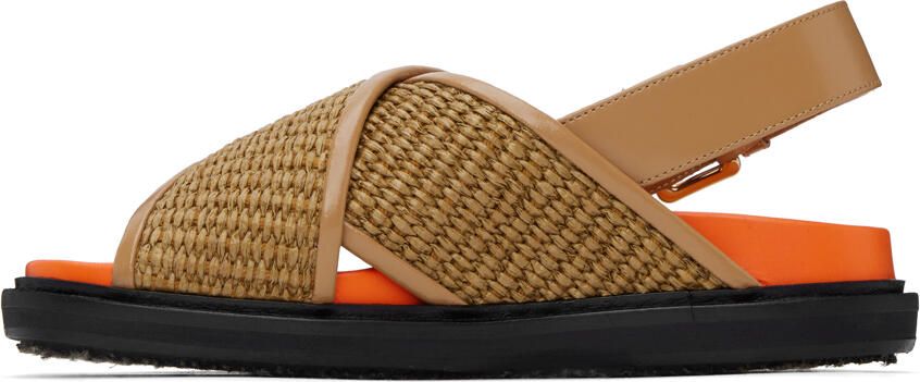 Marni Black & Brown Fussbett Sandals - Picture 6