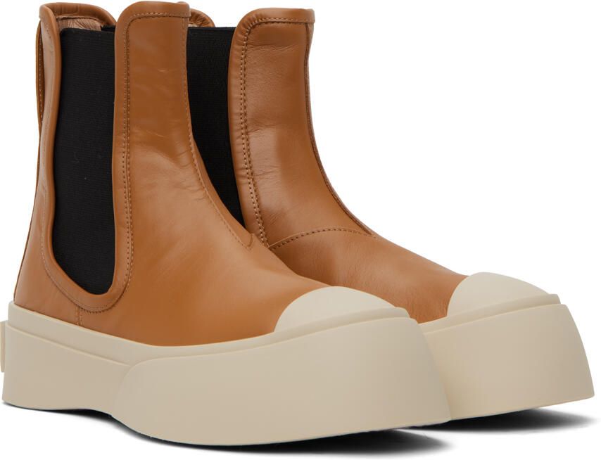 Marni Tan Pablo Chelsea Boots - Picture 2