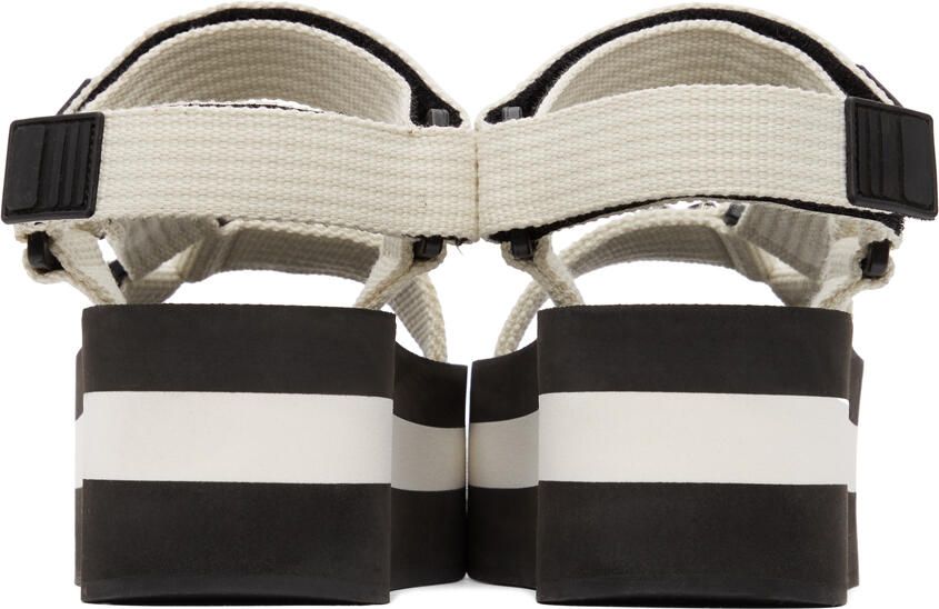 Marni White Embellished Platform Sandals - Picture 3