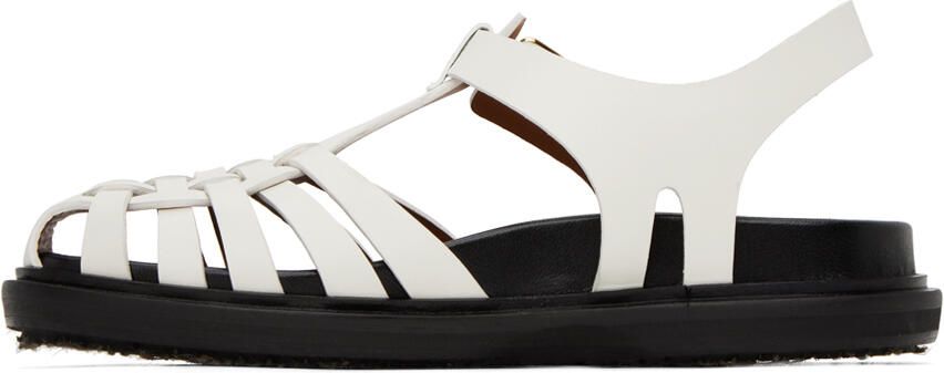 Marni White Fisherman Sandals - Picture 3