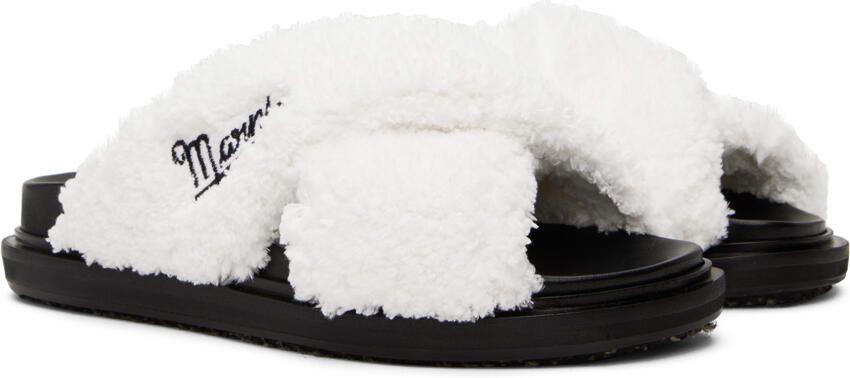 Marni White Fussbett Sandals