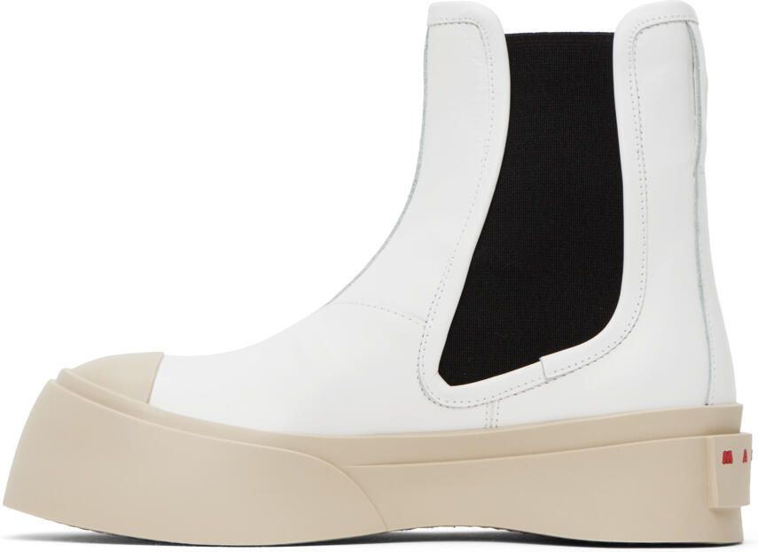 Marni White Pablo Chelsea Boots - Picture 3