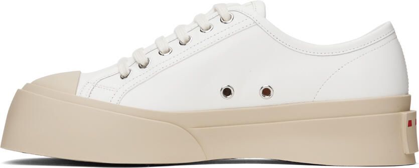 Marni White & Beige Pablo Sneakers - Picture 5