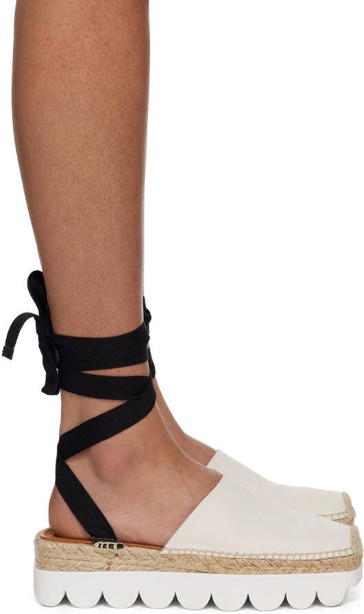 Marni Off-White & Beige Platform Espadrilles