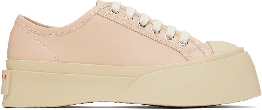 Marni Pablo leather flatform sneakers Pink