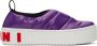 Marni Purple Puffed Nylon Slip-On Low Sneakers - Thumbnail 1