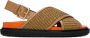 Marni Black & Brown Fussbett Sandals - Thumbnail 1