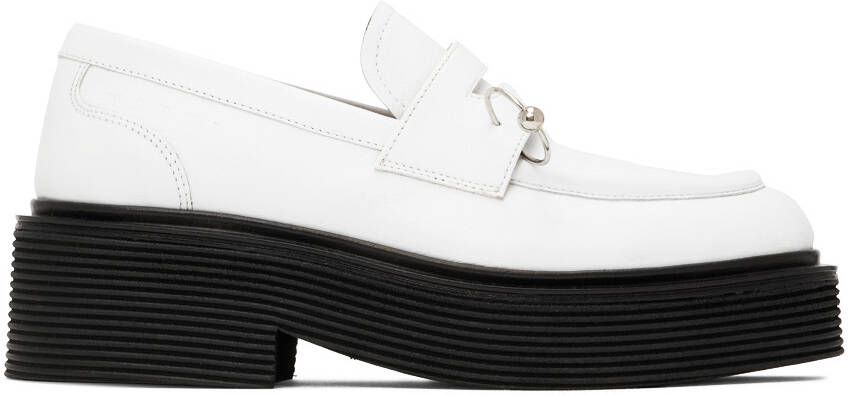 Marni White Piercing Loafers
