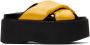 Marni Yellow Padded Nylon Platform Sandals - Thumbnail 1