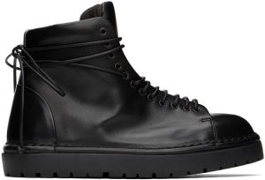 Marsèll Black Gomme Pallottola Lace-Up Boots